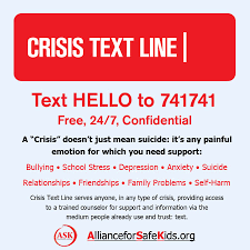 NFHS Crisis Text Line